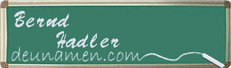 Bernd Hadler Visitenkarte